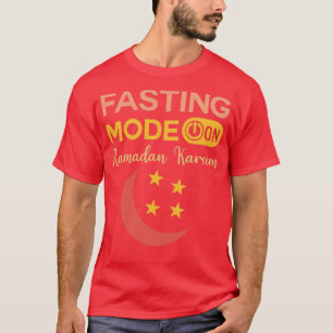 Ramadan Fasting Mode op Happy Ramadan Muslims H T-shirt