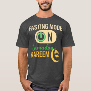 Ramadan Fasting Mode op Happy Ramadan Muslims H T-shirt