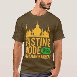 Ramadan Fasting Mode op Happy Ramadan Muslims H T-shirt