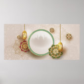 Ramadan Gold Red en Green Poster (Voorkant)