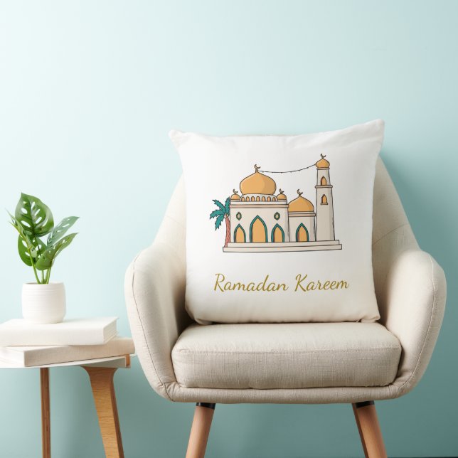 Ramadan Golden Mosque Pillow  Kussen (Stoel)