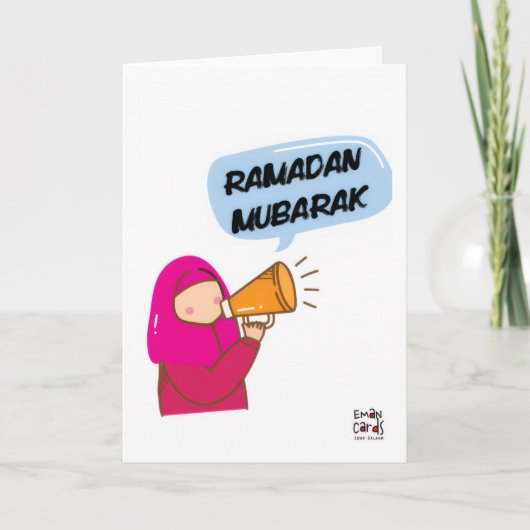 Ramadan Greetings - Cute Girl Kaart (Voorkant)