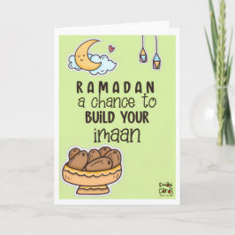 Ramadan - Holy Month Blessings - Cute Kaart