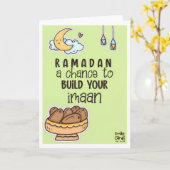 Ramadan - Holy Month Blessings - Cute Kaart (Gele Bloem)