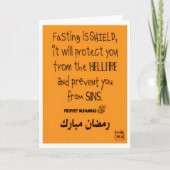 Ramadan - Holy Month Blessings - Hadith Kaart (Voorkant)