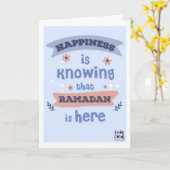 Ramadan - Holy Month Blessings Kaart (Gele Bloem)
