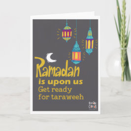 Ramadan - Holy Month Blessings - Taraweeh Kaart