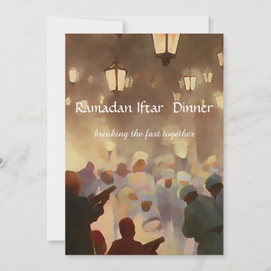 Ramadan Iftar Dinner Kaart (Voorkant)