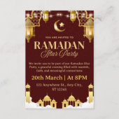 Ramadan Iftar Invitation Card (Devant)
