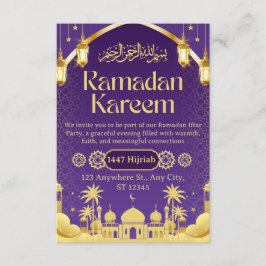 Ramadan Iftar Invitation Card Kaart
