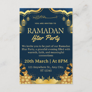 Ramadan Iftar Invitation Card Kaart