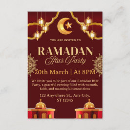 Ramadan Iftar Invitation Card Kaart