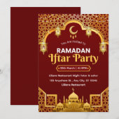 Ramadan Iftar Invitation Card Kaart (Voorkant / Achterkant)