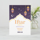 Ramadan Iftar Invitation Kaart (Staand voorkant)