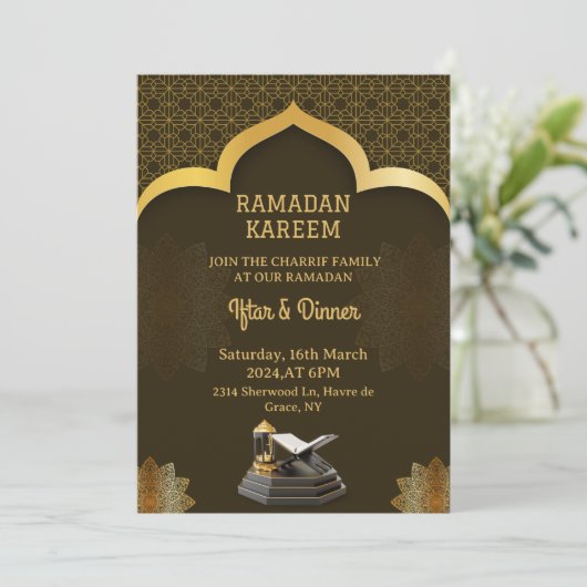 ramadan iftar party 2025 invitation (Debout devant)