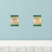 Ramadan Iftar & Suhoor Dua Gouden Islamitisch Patr Muurkunst Sets (Houten vloer)