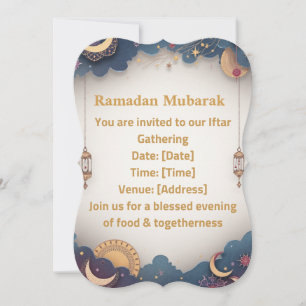Ramadan Iftar Uitnodiging   Elegante Islamitische 