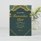 Ramadan Iftar Uitnodiging ,Iftar Uitnodiging Ramad (Staand voorkant)