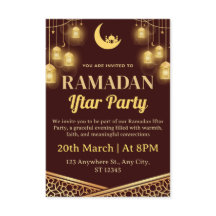Ramadan Iftar uitnodigingskaart