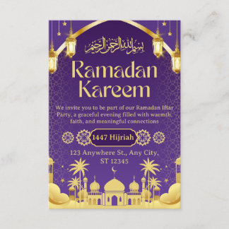 Ramadan Iftar Uitnodigingskaart Kaart