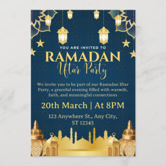 Ramadan Iftar uitnodigingskaart Kaart