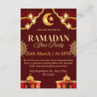 Ramadan Iftar uitnodigingskaart