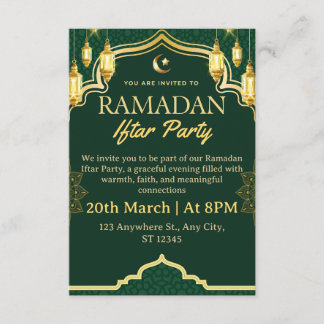 Ramadan Iftar Uitnodigingskaart Kaart