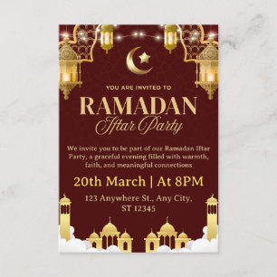 Ramadan Iftar uitnodigingskaart Kaart