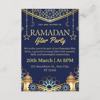 Ramadan Iftar uitnodigingskaart Kaart