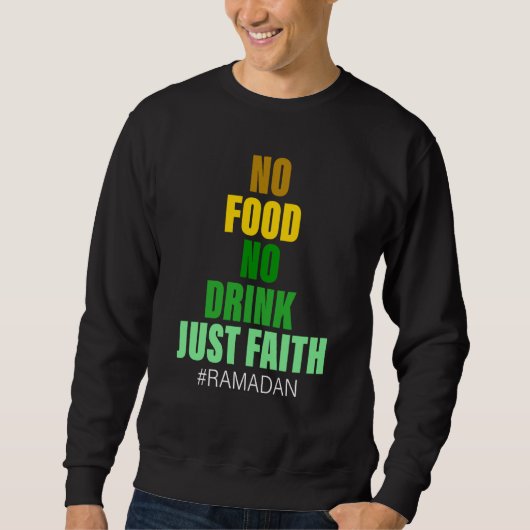 Ramadan Kareem 2023 Islamic Fasting Outfit for Men Trui (Voorkant)