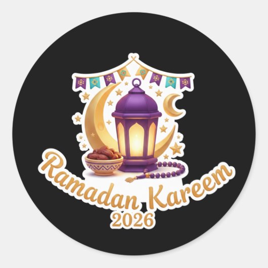Ramadan Kareem 2026 Festive Celebration Sticker (Devant)