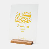 Ramadan Kareem Arabic Calligraphy Personalized  (Angle)