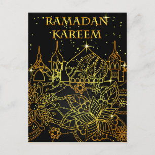 Ramadan Kareem briefkaart gold voor zwart goud