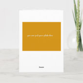 Ramadan Kareem Carte de vacances personnalisable (Dos)