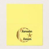 Ramadan Kareem Carte de visite plié (Extérieur déplié)