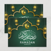 Ramadan Kareem carte de voeux/carte postale (Devant / Derrière)