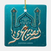 Ramadan Kareem Ceramic Ornament (Achterkant)
