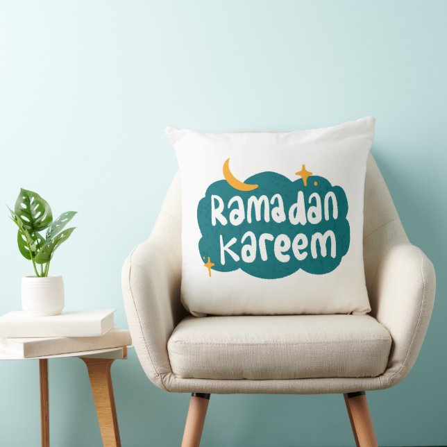 Ramadan Kareem Cloud & Stars Pillow Kussen (Stoel)
