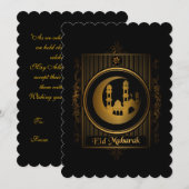 Ramadan Kareem & Eid Mubarak  Carte de vœux person (Devant / Derrière)