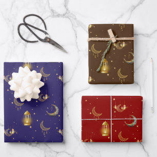 Ramadan Kareem Eid Mubarak Islamitische lantaarn Inpakpapier Vel
