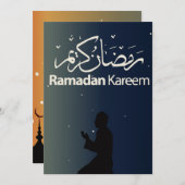 Ramadan Kareem Feestdagenkaart (Voorkant / Achterkant)