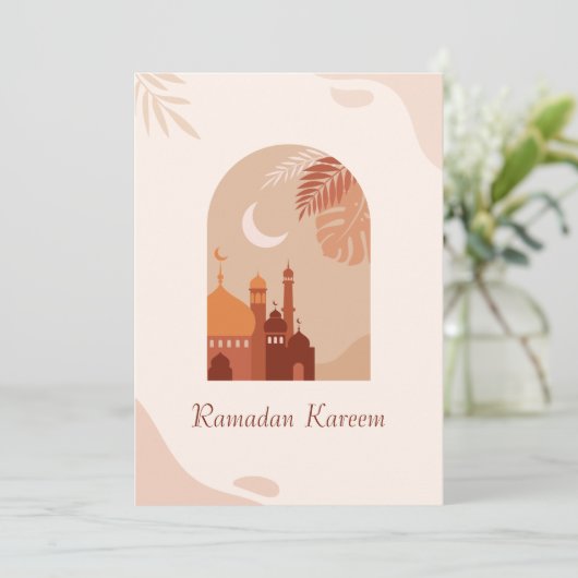 Ramadan Kareem Feestdagenkaart (Staand voorkant)