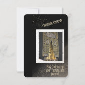 Ramadan Kareem Flat Dank u kaart (Voorkant)