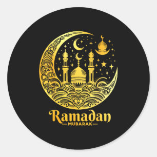 Ramadan Kareem Gelukkig Vasten Ramadan Mubarak Isl Ronde Sticker