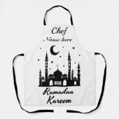 Ramadan Kareem - Gepersonaliseerde Chef Name Schort (Voorkant)