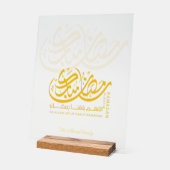 Ramadan Kareem Gold Arabic Calligraphy Acrylic  Acryl Bord (Hoek)