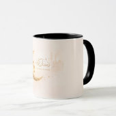 Ramadan Kareem Gold Crescent Mug – Elegant Islamic (Devant droit)