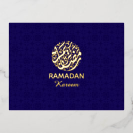 Ramadan Kareem Gold Foil Islamic  Folie Feestdagen Briefkaart
