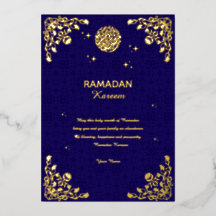 Ramadan Kareem Goud Folie Islamitische Uitnodiging