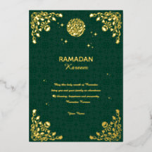 Ramadan Kareem Goud Folie Islamitische Uitnodiging